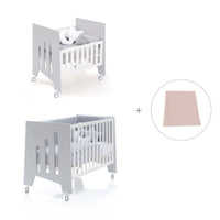 Mini berço 60x80 cm e berço 60x120 cm (7em1) cinzento · Omni Tre Grey