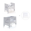 Mini berço 60x80 cm e berço 60x120 cm (7em1) cinzento · Omni Tre Grey