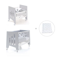 Mini berço 60x80 cm e berço 60x120 cm (7em1) cinzento · Omni Tre Grey