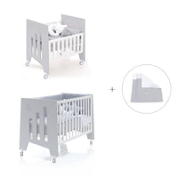 Mini berço 60x80 cm e berço 60x120 cm (7em1) cinzento · Omni Tre Grey