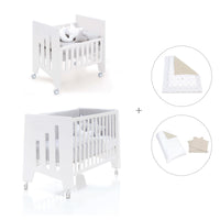 Mini berço 60x80 cm e berço 60x120 cm (7em1) branco · Omni Tre White