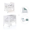 Mini berço 60x80 cm e berço 60x120 cm (7em1) branco · Omni Tre White