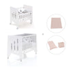 Mini berço 60x80 cm e berço 60x120 cm (7em1) branco · Omni Tre White