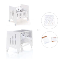 Mini berço 60x80 cm e berço 60x120 cm (7em1) branco · Omni Tre White