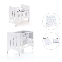 Mini berço 60x80 cm e berço 60x120 cm (7em1) branco · Omni Tre White