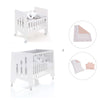 Mini berço 60x80 cm e berço 60x120 cm (7em1) branco · Omni Tre White