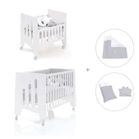 Mini berço 60x80 cm e berço 60x120 cm (7em1) branco · Omni Tre White