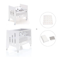 Mini berço 60x80 cm e berço 60x120 cm (7em1) branco · Omni Tre White