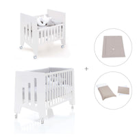 Mini berço 60x80 cm e berço 60x120 cm (7em1) branco · Omni Tre White