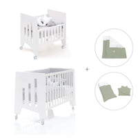 Mini berço 60x80 cm e berço 60x120 cm (7em1) branco · Omni Tre White