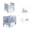 Mini berço 60x80 cm e berço 60x120 cm (7em1) azul · Omni Tre Blu denim