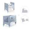 Mini berço 60x80 cm e berço 60x120 cm (7em1) azul · Omni Tre Blu denim