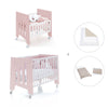 Mini berço 60x80 cm e berço 60x120 cm (7em1) rosa claro · Omni Tre Flamingo