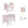 Mini berço 60x80 cm e berço 60x120 cm (7em1) rosa claro · Omni Tre Flamingo