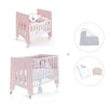 Mini berço 60x80 cm e berço 60x120 cm (7em1) rosa claro · Omni Tre Flamingo