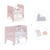 Mini berço 60x80 cm e berço 60x120 cm (7em1) rosa claro · Omni Tre Flamingo