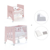 Mini berço 60x80 cm e berço 60x120 cm (7em1) rosa claro · Omni Tre Flamingo