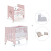 Mini berço 60x80 cm e berço 60x120 cm (7em1) rosa claro · Omni Tre Flamingo