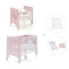Mini berço 60x80 cm e berço 60x120 cm (7em1) rosa claro · Omni Tre Flamingo