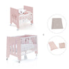 Mini berço 60x80 cm e berço 60x120 cm (7em1) rosa claro · Omni Tre Flamingo