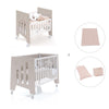 Berceau 60x80 cm et lit bébé 60x120 cm (7en1) beige · Omni Tre Arena