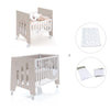 Berceau 60x80 cm et lit bébé 60x120 cm (7en1) beige · Omni Tre Arena