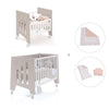 Berceau 60x80 cm et lit bébé 60x120 cm (7en1) beige · Omni Tre Arena