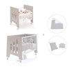 Berceau 60x80 cm et lit bébé 60x120 cm (7en1) beige · Omni Tre Arena