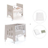 Berceau 60x80 cm et lit bébé 60x120 cm (7en1) beige · Omni Tre Arena