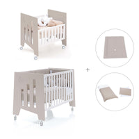 Berceau 60x80 cm et lit bébé 60x120 cm (7en1) beige · Omni Tre Arena