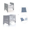 Mini berço 60x80 cm e berço 60x120 cm (7em1) antracite · Omni Tre Antracita