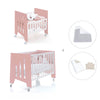 Berceau 60x80 cm et lit bébé 60x120 cm (7en1) rose · Omni Tre Quarzo