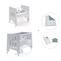 Mini berço 60x80 cm e berço 60x120 cm (7em1) cinzento · Omni Tre Grey