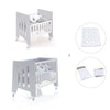 Mini berço 60x80 cm e berço 60x120 cm (7em1) cinzento · Omni Tre Grey