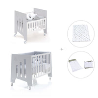 Mini berço 60x80 cm e berço 60x120 cm (7em1) cinzento · Omni Tre Grey