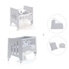 Mini berço 60x80 cm e berço 60x120 cm (7em1) cinzento · Omni Tre Grey