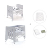 Mini berço 60x80 cm e berço 60x120 cm (7em1) cinzento · Omni Tre Grey