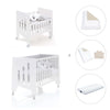 Mini berço 60x80 cm e berço 60x120 cm (7em1) branco · Omni Tre White