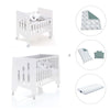 Mini berço 60x80 cm e berço 60x120 cm (7em1) branco · Omni Tre White