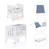 Mini berço 60x80 cm e berço 60x120 cm (7em1) branco · Omni Tre White