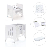 Mini berço 60x80 cm e berço 60x120 cm (7em1) branco · Omni Tre White