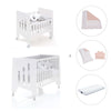 Mini berço 60x80 cm e berço 60x120 cm (7em1) branco · Omni Tre White