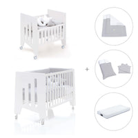 Mini berço 60x80 cm e berço 60x120 cm (7em1) branco · Omni Tre White