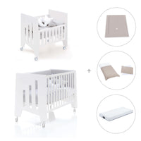 Mini berço 60x80 cm e berço 60x120 cm (7em1) branco · Omni Tre White
