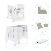 Mini berço 60x80 cm e berço 60x120 cm (7em1) branco · Omni Tre White