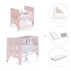 Mini berço 60x80 cm e berço 60x120 cm (7em1) rosa claro · Omni Tre Flamingo