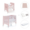 Mini berço 60x80 cm e berço 60x120 cm (7em1) rosa claro · Omni Tre Flamingo