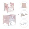 Mini berço 60x80 cm e berço 60x120 cm (7em1) rosa claro · Omni Tre Flamingo