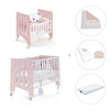 Mini berço 60x80 cm e berço 60x120 cm (7em1) rosa claro · Omni Tre Flamingo