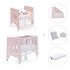 Mini berço 60x80 cm e berço 60x120 cm (7em1) rosa claro · Omni Tre Flamingo